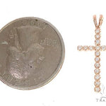 14k Gold Round Cut Cross 4 65153 - Image 5