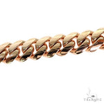 14k Rose Gold Solid Hand Made Miami Cuban Bracelet 11.7mm 7.5 inches 69726 - Image 3