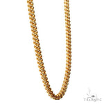 14k Two-Tone Semi-Solid Franco Link Chain 3.5mm 22 Inches 69941 - Image 2