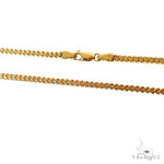 14k Two-Tone Semi-Solid Franco Link Chain 3.5mm 22 Inches 69941 - Image 3