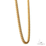 14k Two-Tone Semi-Solid Franco Link Chain 2mm 18 Inches 69937 - Image 2
