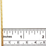 14k Two-Tone Semi-Solid Franco Link Chain 2mm 20 Inches 69936 - Image 4