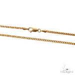 14k Two-Tone Semi-Solid Franco Link Chain 2mm 22 Inches 69935 - Image 3
