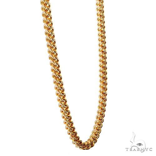 14k Two-Tone Semi-Solid Franco Link Chain 3.5mm 18 Inches 69943 - Image 2
