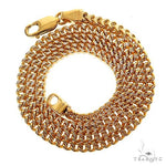14k Two-Tone Semi-Solid Franco Link Chain 3.5mm 20 Inches 69942 - Image 4