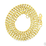 14k Solid Yellow Gold Moon Cut Chain 20 Inches 1.9mm   48481 - Image 4