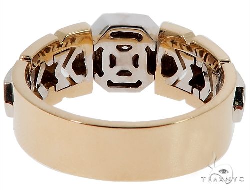 14k Three Tone Gold Diamond Ring 64662 - Image 6