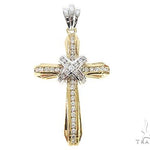 14k Two Tone Designer DX Cross 65488 - Image 1