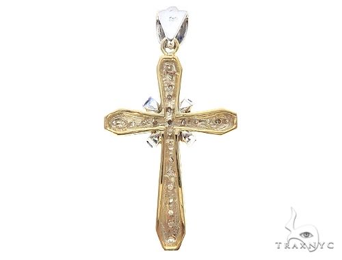 14k Two Tone Designer DX Cross, photo 3 of 7