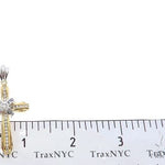 14k Two Tone Designer DX Cross 65488 - Image 6