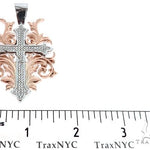 Black Ink Crew 14k Two Tone Diamond Filigree Cross Pendant 64747 - Image 7