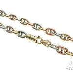 14k Three Tone Gold Solid Anchor Link Chain 66222 - Image 2