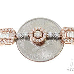 14k Two Tone Rose and White Gold Diamond Chain 64967 - Image 3