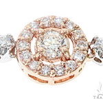 14k Two Tone Rose and White Gold Diamond Chain 64967 - Image 8