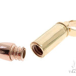 14k Two Tone Yellow and Rose Gold Bullet Pendant 64976 - Image 4