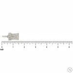 14k White Gold Diamond Cuban Link Crown Jesus Pendant 65841