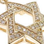 14k Gold Diamond Star of David Pendant 64649 - Image 4