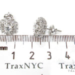 14k White Gold Prong Diamond Earrings For Women-39992 - Image 6