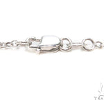 14k White Gold Pave Diamond Necklace-39991 - Image 6