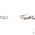 14k White Gold Pave Diamond Necklace-39991 - Image 7