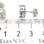 14k White Gold Prong Mens Diamond Earring-40030 - Image 6