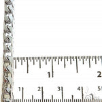 14k White Gold Solid Franco Bracelet 8.5 Inches 5.5mm   68166 - Image 5