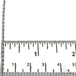 14k White gold Solid Rope Link Chain 2mm 26 inches 68792 - Image 5