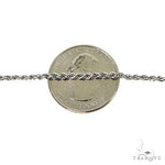 14k White gold solid rope chain 2mm 22 inches 68790 - Image 4