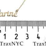 14k YG Custom 'Yarine' Name Pendant 65105 - Image 6