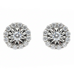 14k Gold Diamond Stud Earrings 64822