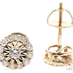 14k Gold Diamond Stud Earrings 64822 - Image 5