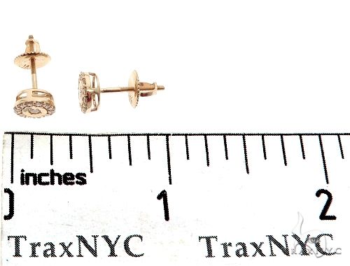 14k Gold Diamond Stud Earrings 64824 - Image 7