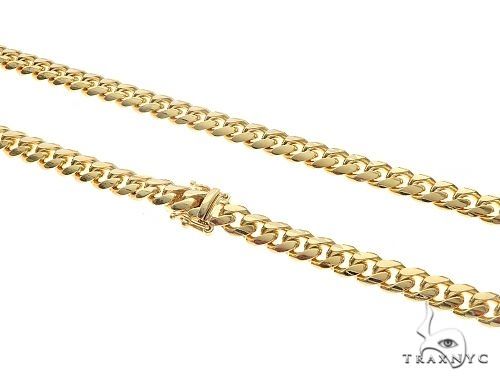 14K Gold miami cuban chain, 4.1 mm, photo 3 of 4