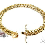 14k YG Solid Miami Cuban Bracelet 4.9 mm 8 inches 68206 - Image 3