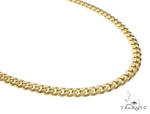14k Yellow Gold Solid Miami Cuban 4.9mm  22 inches 68203 - Image 2