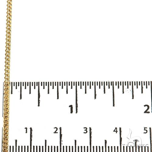 14k Yellow Gold Solid Thin Miami Cuban Chain 2mm 18 inches 68861, photo 3 of 6