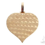 14k Yellow Gold 1 Inch Customizable Photo Heart Pendant 65043 - Image 3