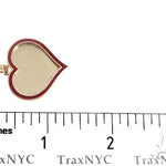 14k Yellow Gold 1 Inch Customizable Photo Heart Pendant 65043 - Image 6