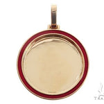 14k Yellow Gold 1 Inch Customizable Photo Pendant 65045 - Image 1