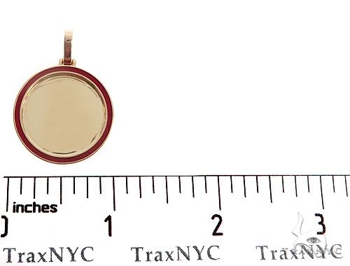 14k Yellow Gold 1 Inch Customizable Photo Pendant 65045 - Image 5