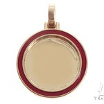 14k Yellow Gold 20mm Customizable Photo Pendant 65044 - Image 1