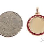 14k Yellow Gold 20mm Customizable Photo Pendant 65044 - Image 4