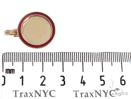 14k Yellow Gold 20mm Customizable Photo Pendant 65044 - Image 6