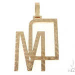 14k Yellow Gold Custom Made DM Pendant 65420 - Image 3