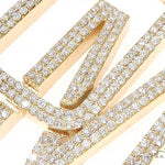 14k Yellow Gold Custom Made DM Pendant 65420 - Image 4