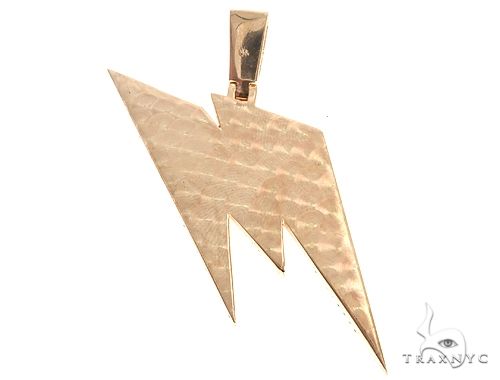 14k Yellow Gold Custom Made 'M' Pendant 65055 - Image 3
