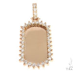 14k Yellow Gold Customizable Dog Tag Pendant 64643 - Image 1