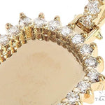 14k Yellow Gold Customizable Dog Tag Pendant 64643 - Image 4