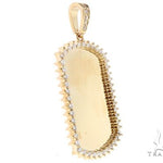 14k Yellow Gold Customizable Dog Tag Pendant 64644 - Image 2