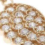 14k Yellow Gold Diamond Angel Wing Pendant 64668 - Image 4